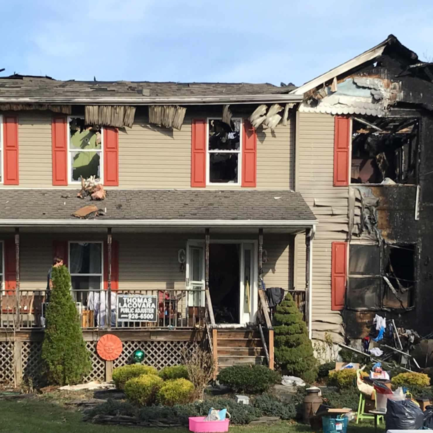 Fire damage restoration project handled by Thomas Lacovara & Associates