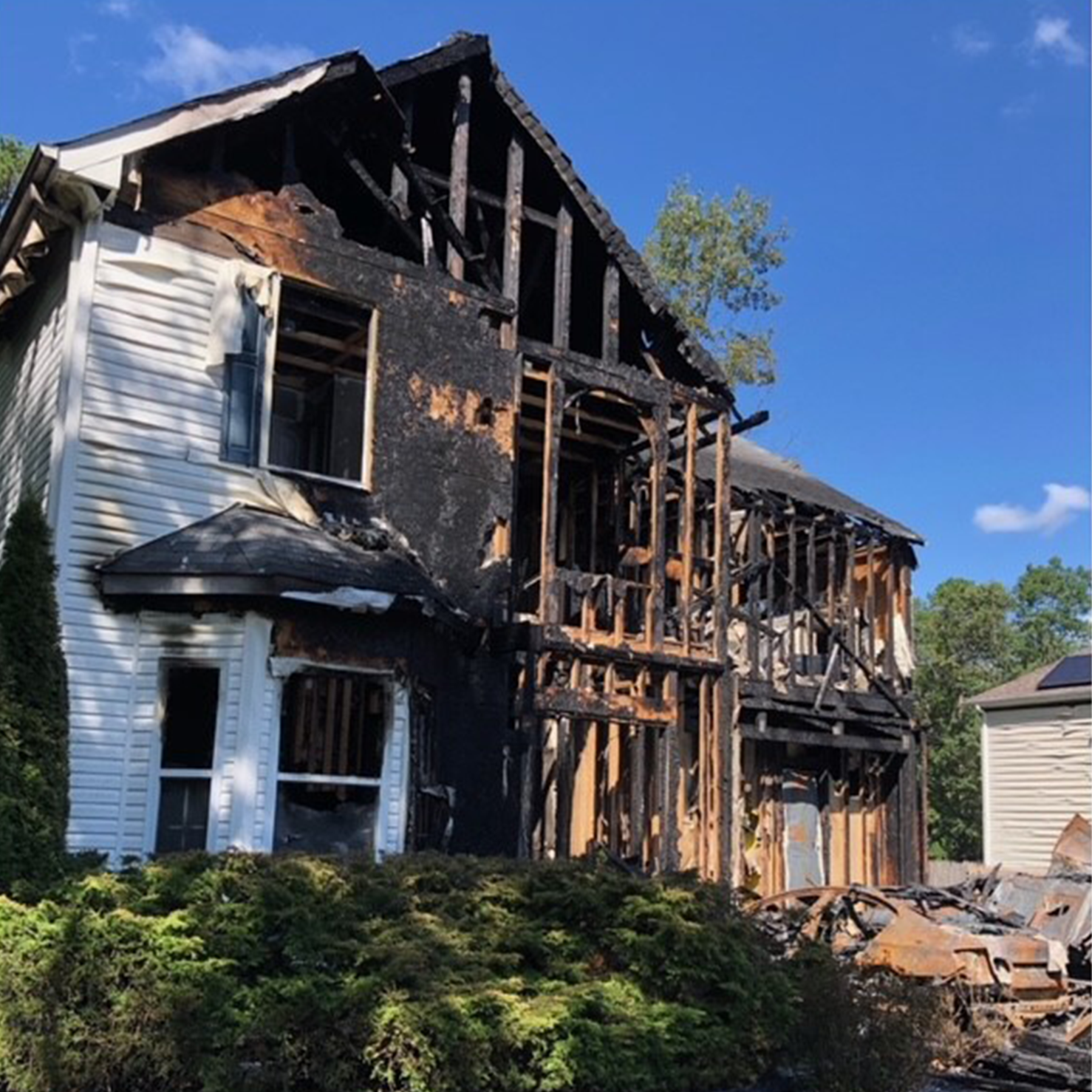 Fire damage restoration project handled by Thomas Lacovara & Associates
