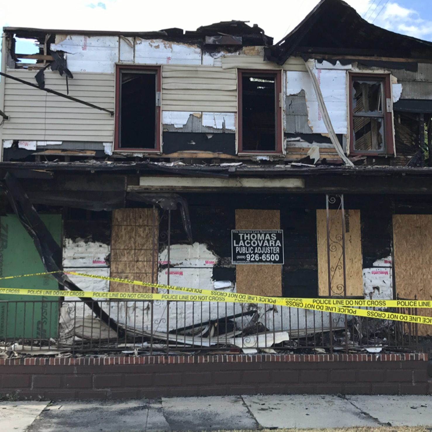 Fire damage restoration project handled by Thomas Lacovara & Associates