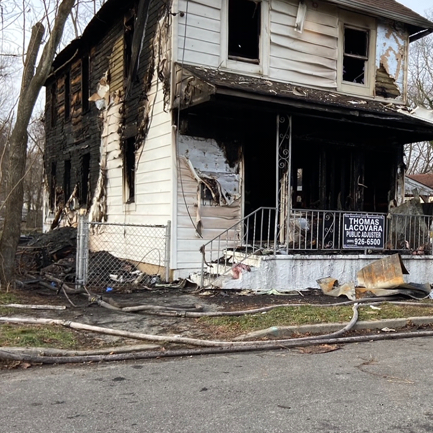 Fire damage restoration project handled by Thomas Lacovara & Associates
